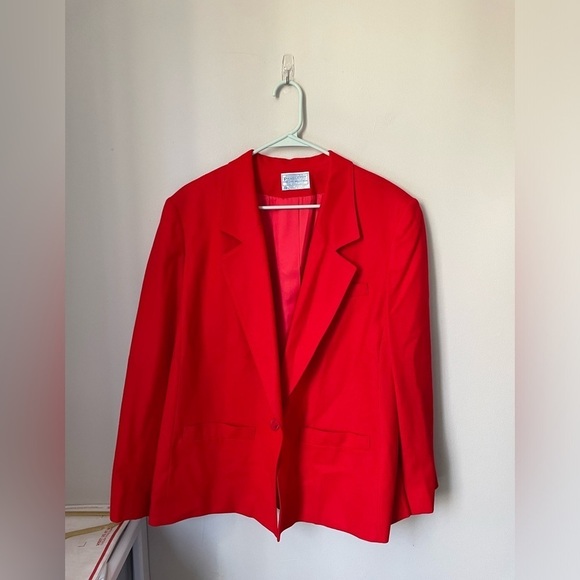 Pendleton Red 100% Virgin Wool Blazer New with Original Tag Size - Picture 1 of 10